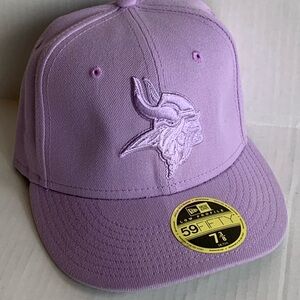 Minnesota Vikings New Era Fitted Cap Size 7 3/8 Lavender Brights Edition NWT